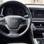 Hyundai Elantra 2017 rental cars UAE interior