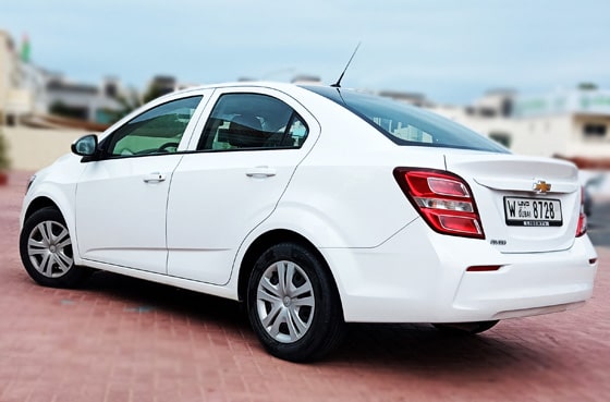 Chevrolet Aveo 2018 rental cars UAE Dubai