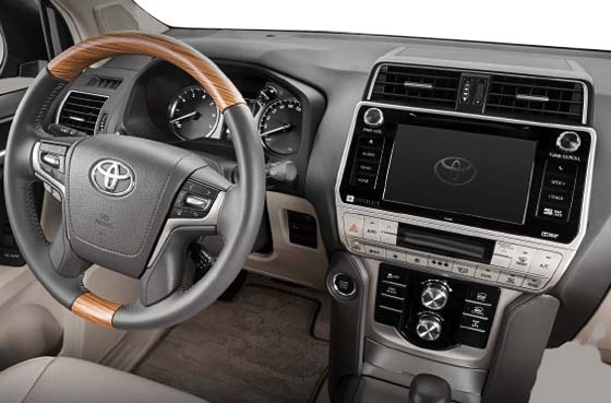 Toyota Prado 2022 rent cars Dubai interior