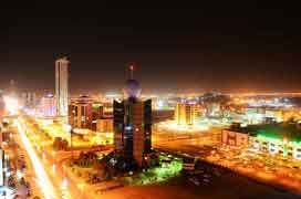 Fujairah city at night