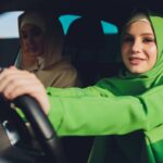 Arab woman rented Kia Sonet in Dubai