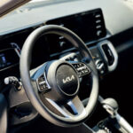 Rent Kia Sonet 2023 in Dubai UAE Interior steering