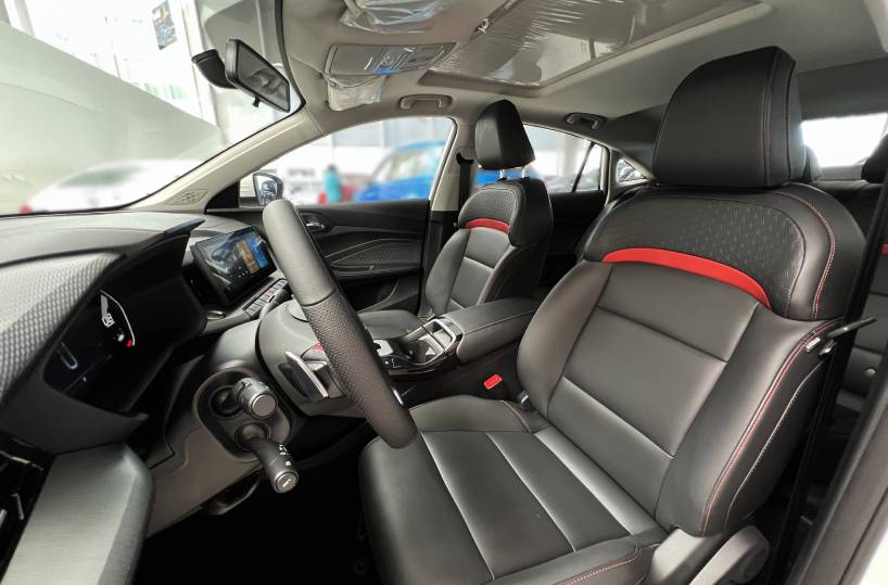 Rent MG GT 2023 in Dubai Interior front seats