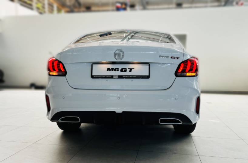 Rent MG GT 2023 in Dubai backside