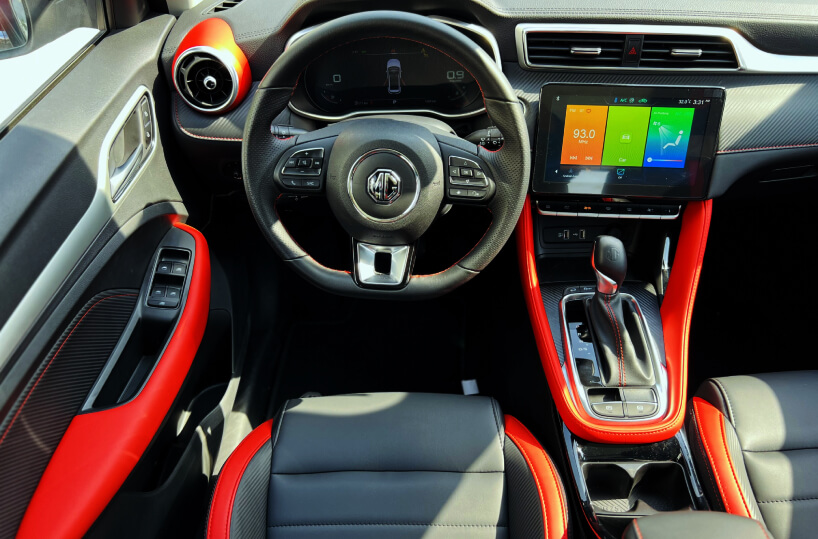 Rent a MG ZST in Dubai Interior