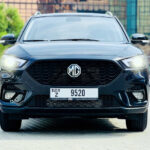 Rent a MG ZST in Dubai front view