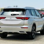 Rent Mitsubishi Outlander 2023 in Dubai Silver Back side