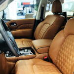 Rent Infiniti QX80 in Dubai front seats