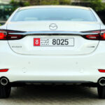 Rent a Mazda 6 in Dubai backside