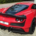 Rent Ferrari F8 Tributo in Dubai backside