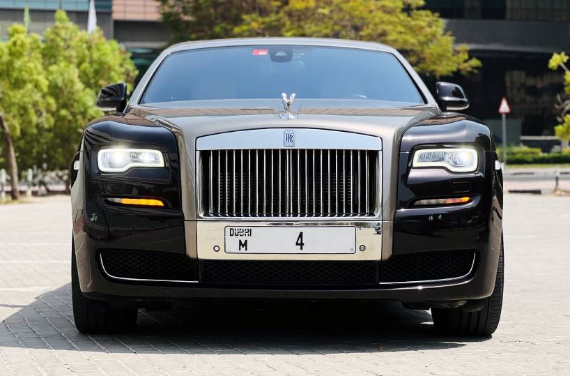 Rent Rolls-Royce Ghost in Dubai front side