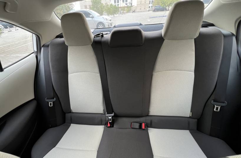 Rent a Toyota Corolla in Dubai back seats
