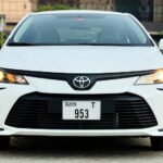 Rent a Toyota Corolla in Dubai front