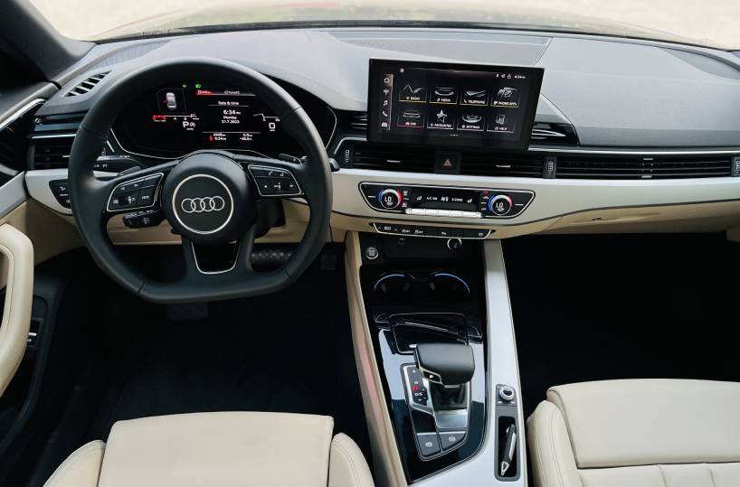 Rent Audi A4 in Dubai Interior