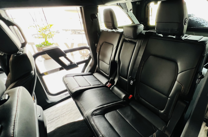 Rent Ford Bronco in Dubai back seat