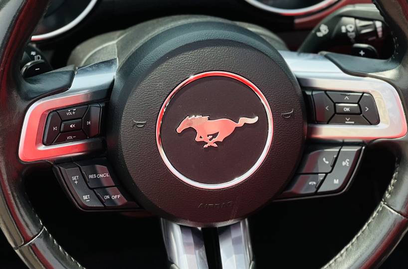 Rent Ford Mustang in Dubai UAE Steering