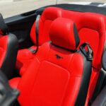 Rent Ford Mustang in Dubai UAE front seats