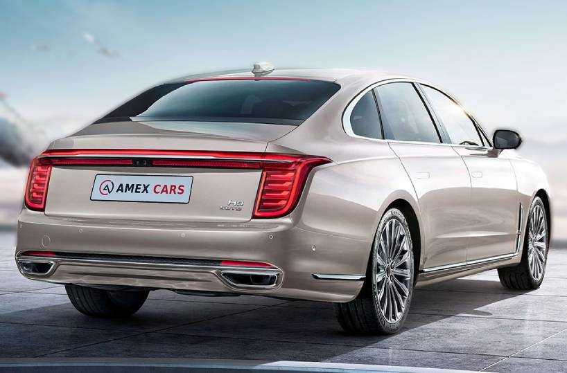 Rent Hongqi H9 in Dubai UAE backside