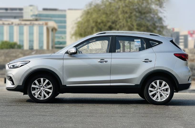 Rent MG ZS 2023 in Dubai another side view