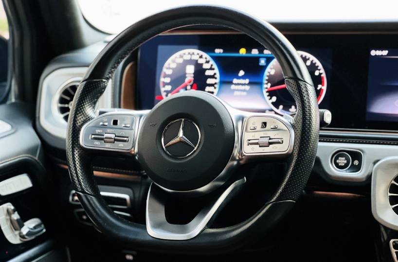 Rent Mercedes Benz AMG G63 in Dubai UAE Steering