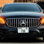 Rent Mercedes E class 350 in Dubai front view