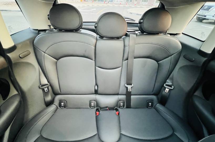Rent Mini Cooper S in Dubai UAE Back seats