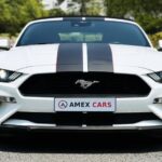 Rent a Ford Mustang in Dubai UAE front side