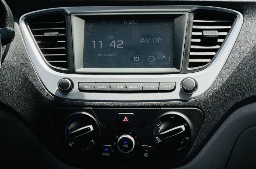 Rent a Hyundai Accent 2023 in Dubai UAE Display