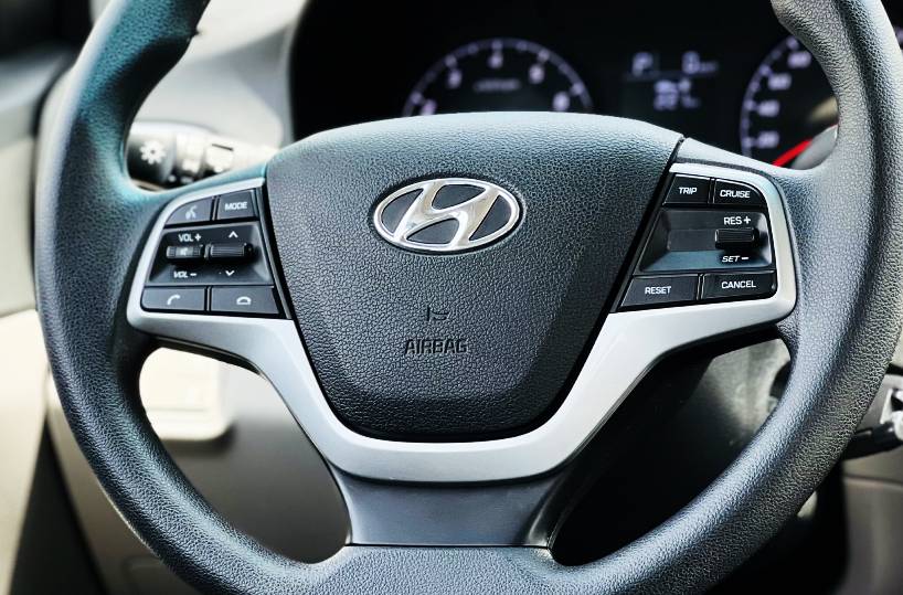 Rent a Hyundai Accent 2023 in Dubai UAE Steering