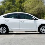 Rent a Hyundai Accent 2023 in Dubai UAE another side