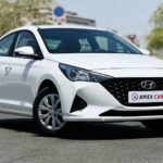 Rent a Hyundai Accent 2023 in Dubai UAE front
