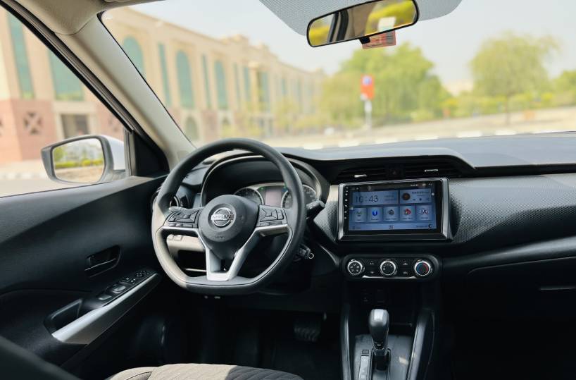 Rent a Nissan Kicks in Dubai UAE front interior