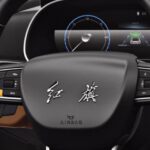 Rent Hongqi E-QM5 in Dubai - steering controls